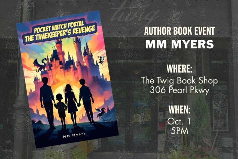 Author Appearance at Twig – MM Myers